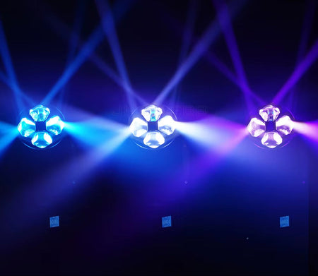 2Pcs 4X40W LED Moving Head with Flight Case Option Wash Beam Zoom Light -JMS WEBB 