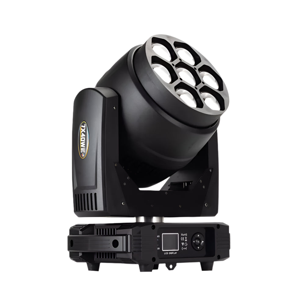 High Power LED Wash 7X40W RGBW Zoom Moving Head Light DMX Control Stage Bar Concert
