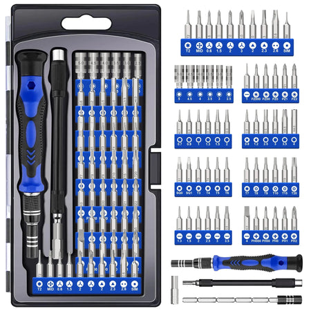 62 in 1 Precision Screwdriver Set Magnetic Driver Kit with Flexible Shaft Screw Driver Bits 