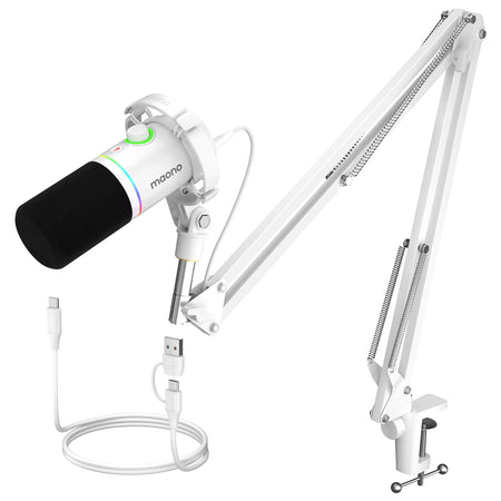 PD200XS Dynamic Microphone XLR/USB Dual Mode Dynamic Mic Podcast Mic with link Software and Gain Knob for Recording