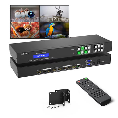 4K 30Hz Video HDMI Matrix 4X4 Splitter 4 in 4 Out