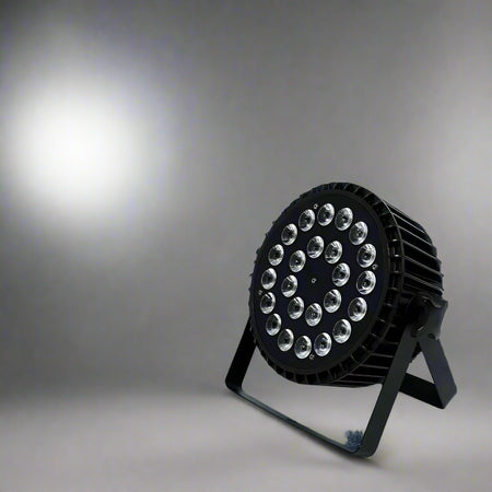 24X18W RGBWA UV 6 in 1 High Power Par Light Stage Party DMX Light Aluminum Stage Flat Spotlight for Wedding Club DJ Disco