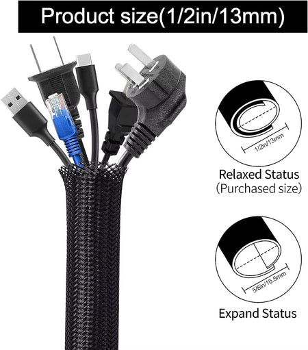 Cord Protector Cable Split Sleeve Sleeving 