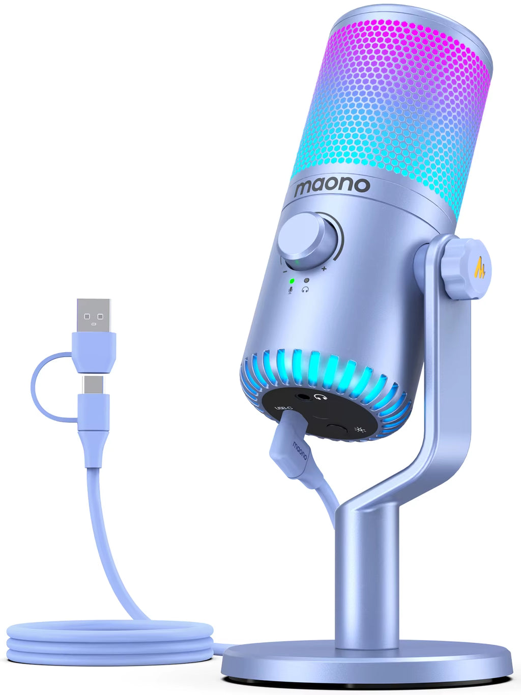 Maono DM30 Usb/Type-C Microphone for Phone PC, Podcasting, live Streaming and Gaming