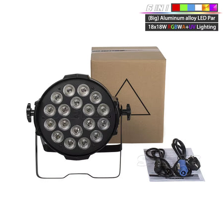 18X18W RGBWA+UV 6In1 LED Zoom Par Led Light 