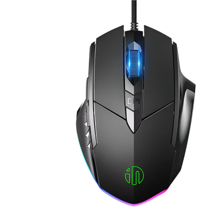 Precision Gaming Mouse - Wired, Silent Click, Macro Support, Adjustable DPI (W1)