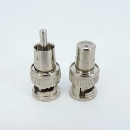 BNC to RCA Adapter Set - Male/Female Connectors for CCTV, Audio, Video (4 Types)