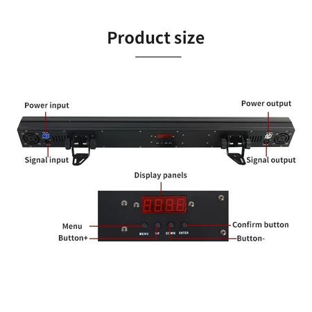18X18W LED Wall Wash Light RGBW A+U 6IN1 DMX LED Bar Stage Wash Light