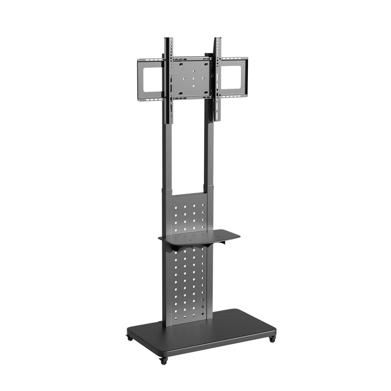 Heavy Duty Mobile TV Floor Stand Support Rotate Vertically & Horizontally