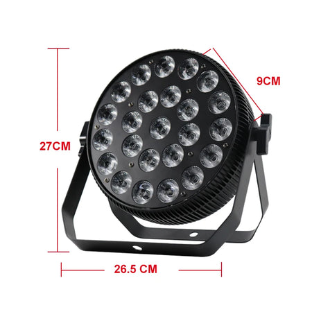 24X18W Dmx Led Par Stage Flat Light RGBWA UV 6In1  4-10Pcs