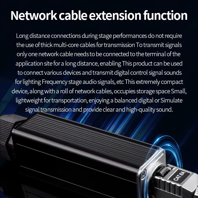 Network Converter RJ45 CAT5 with Shielded to 4 Channel 3Pin XLR Male/Female Connector Multi Network Receiver Cable