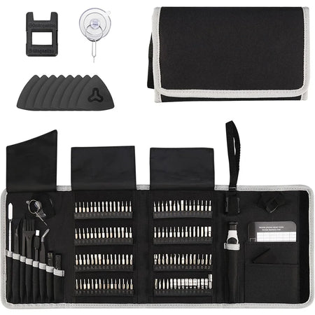 Precision Screwdriver Set 142 in 1 Magnetic Repair Tool Kit with 120 Torx Phillips Hex Bits