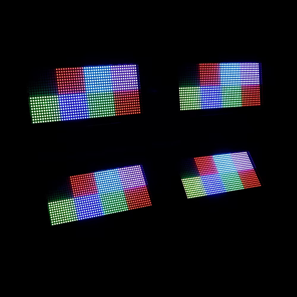 2/4Pcs LED 200W RGB Marquee Strobe Light 960 SMD 5050 RGB LED for DJ Disco Wedding Nightclub