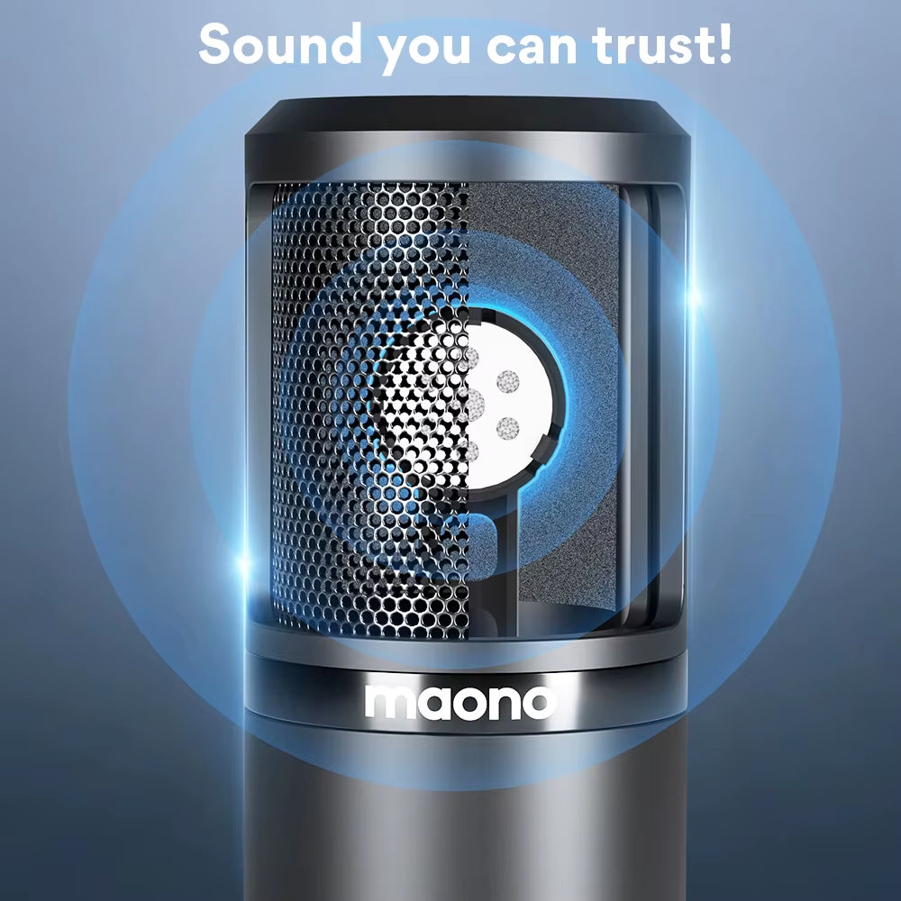 XLR Condenser Microphone Kit Professional Cardioid Vocal Studio Recording Mic for Streaming Voice over Home-Studio.Pm320S