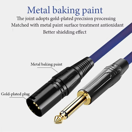 TRS 6.35Mm 1/4 Inch to 3 Pin XLR Balanced Cable