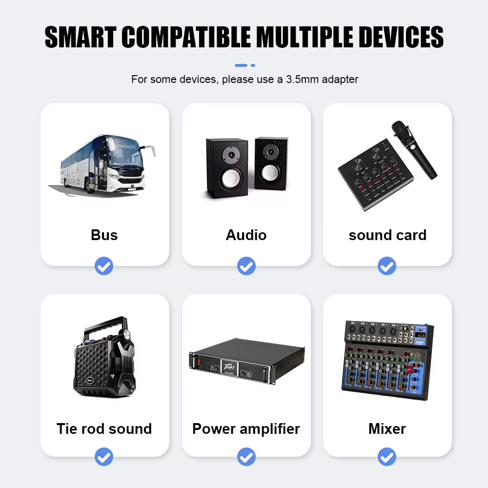 2 Channel UHF Fixed Frequency Dynamic Wireless Microphone