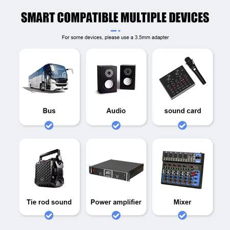 2 Channel UHF Fixed Frequency Dynamic Wireless Microphone