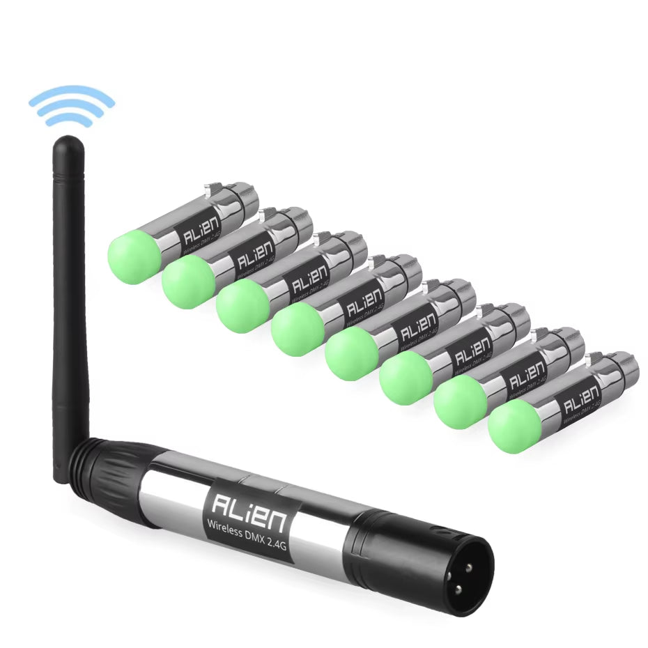 DMX Wireless DMX Transceivers, Wireless Transmitter Receiver for Stage Par light, Moving Head, Laser Lighting