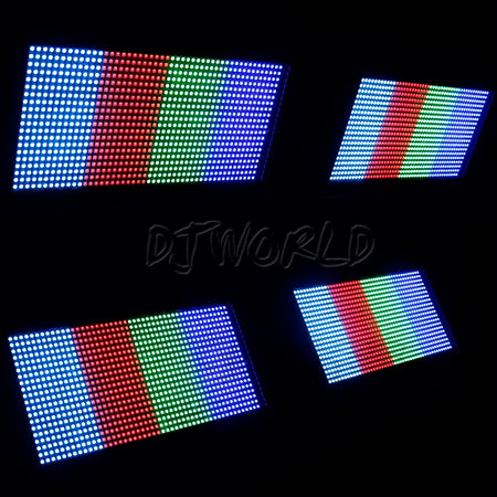 2/4Pcs LED 200W RGB Marquee Strobe Light 960 SMD 5050 RGB LED for DJ Disco Wedding Nightclub