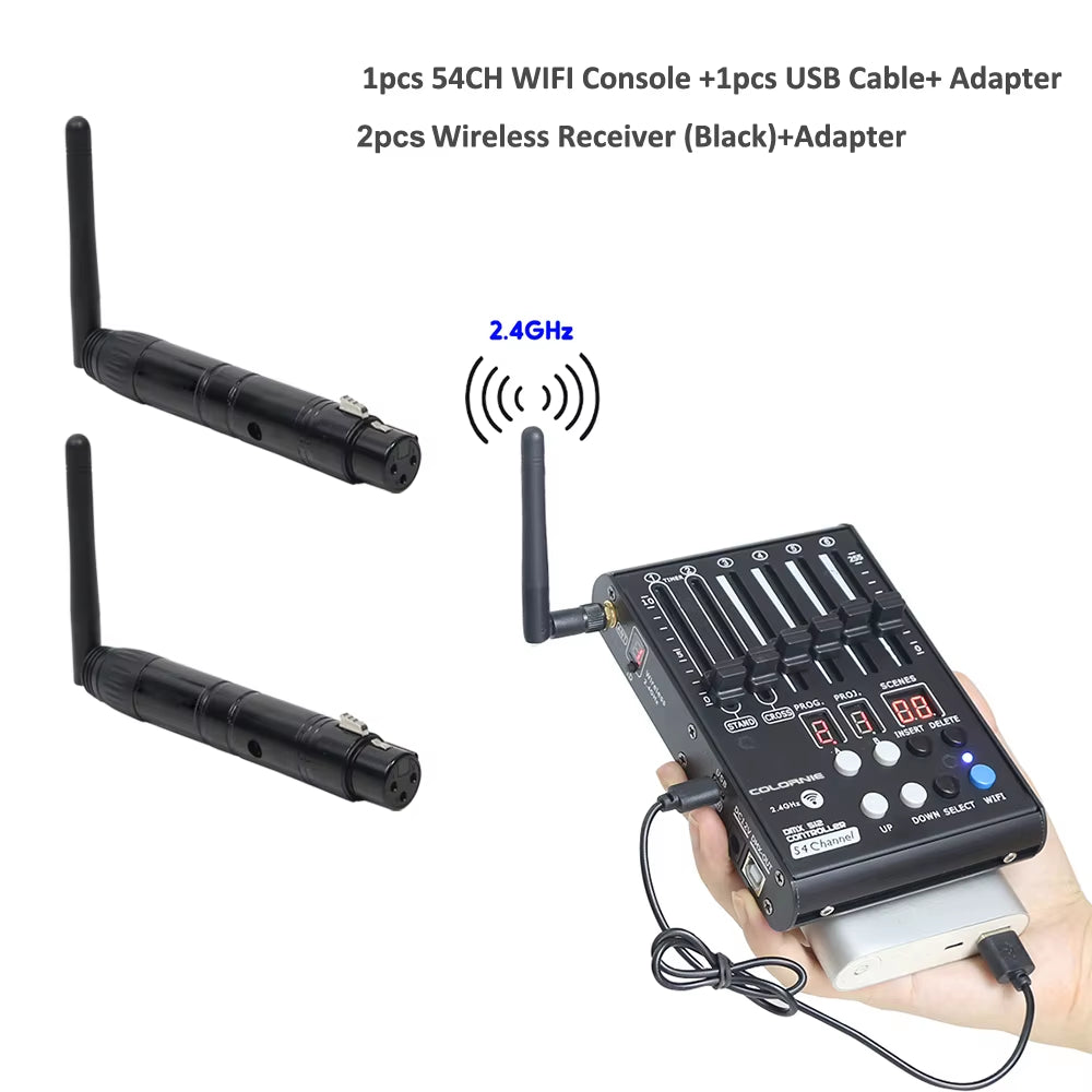 Wireless MINI Handheld 54CH Controller Dmx Console for KTV Party Entertainment DMX Lights