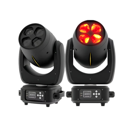 2Pcs 4X40W LED Moving Head with Flight Case Option Wash Beam Zoom Light -JMS WEBB 