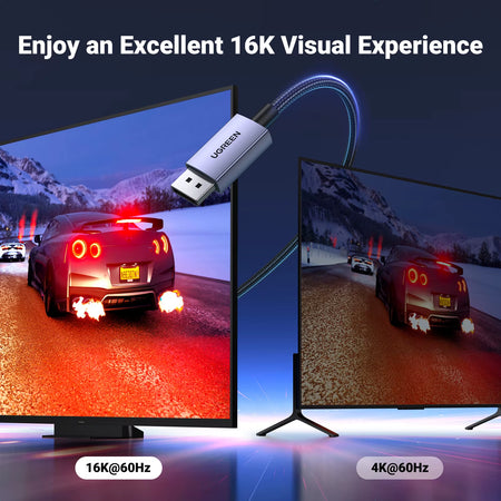 Displayport Cable 16K 8K Video Audio Cable for Xiaomi TV Box PC Laptop Monitor Video Game DP Cable Display Port