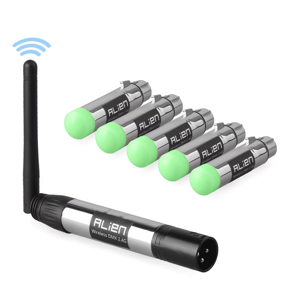 DMX Wireless DMX Transceivers, Wireless Transmitter Receiver for Stage Par light, Moving Head, Laser Lighting