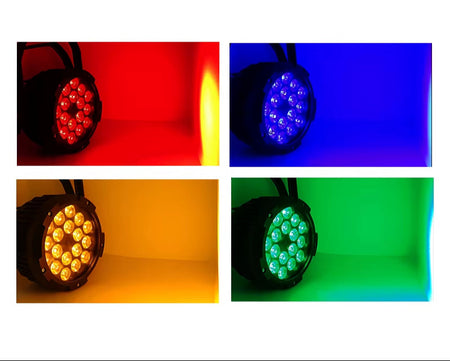 2-10Pcs LED 18X18W RGBWA+UV Waterproof Par Lighting DMX Lamp Strobe Dimming Effect Projector Dj Disco Bar