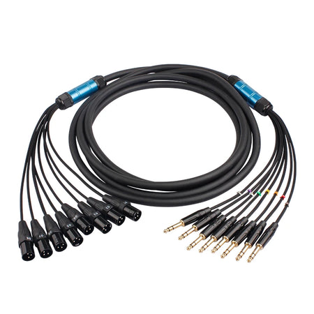 8 Way XLR Male/Female to 6.5MM Audio Cable