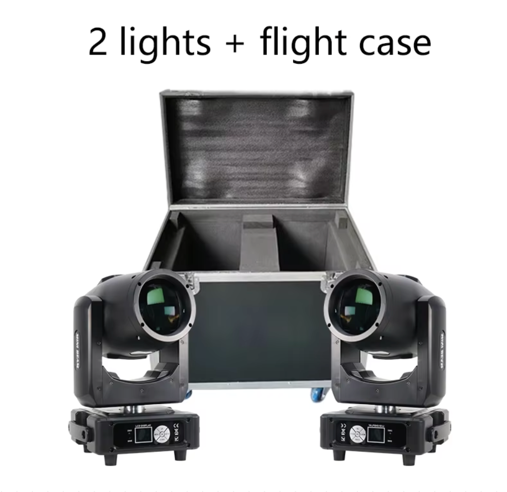 2Pcs 230W 7R Mini Moving Head Light with Option for Flight Case