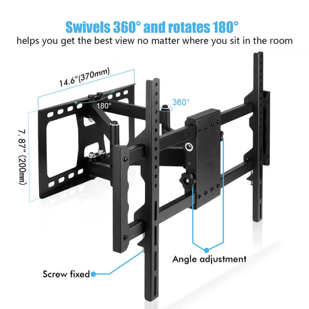 TV Wall Mount with Full Motion Swivel Tilt for 32-85 Inches TV
