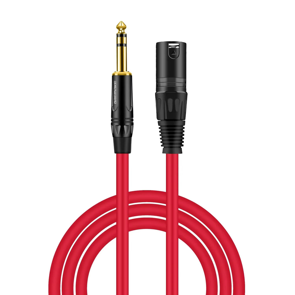 TRS 6.35Mm 1/4 Inch to 3 Pin XLR Balanced Cable