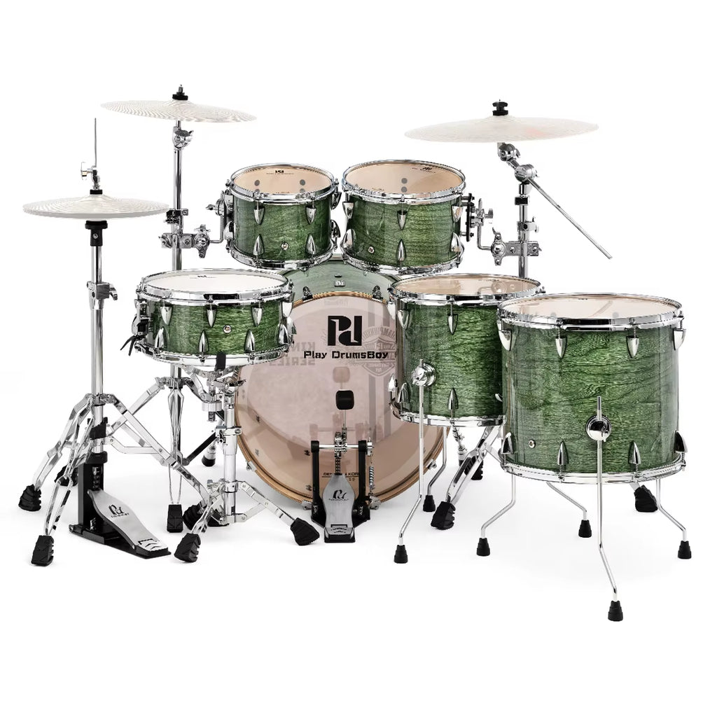 M6 Series Acoustic Drum Set 6 Drums 4 Cymbals Professional Percussion Instrument