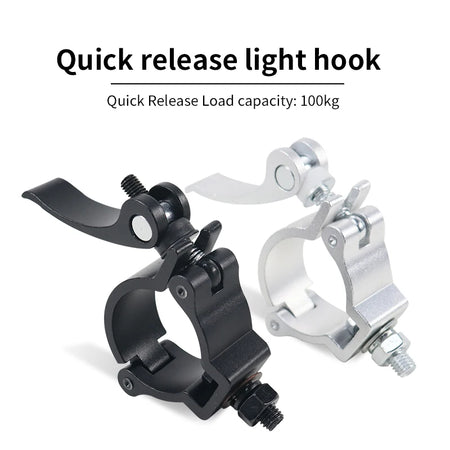 10Pcs Heavy-Duty Aluminium Alloy Stage Light Hooks 48-52mm/28-32mm Diameter 