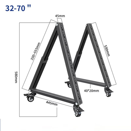32-70" TV Free Lifting Rolling Mount Stand