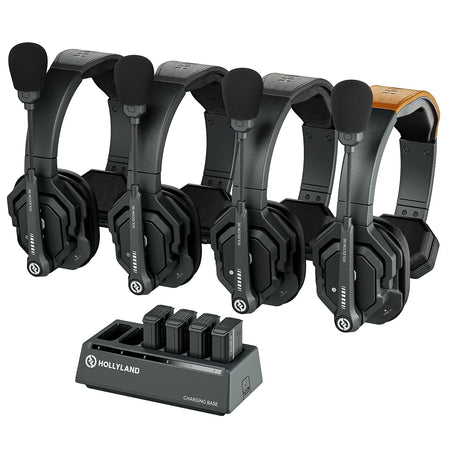 Hollyland Solidcom SE Full Duplex 2.4G Noise Cancellation Wireless Intercom Headset System 1100ft Team Communication