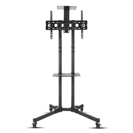 32-70 Inch Screen Height Adjustable Mobile TV Stand on Wheels 