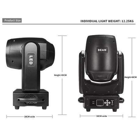 2PCS 300W LED DMX Beam Moving Head Lights 