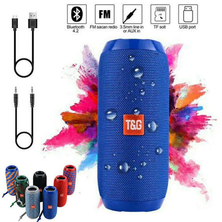 TG117 Portable Wireless Bluetooth Speaker - Dual Bass Sound 