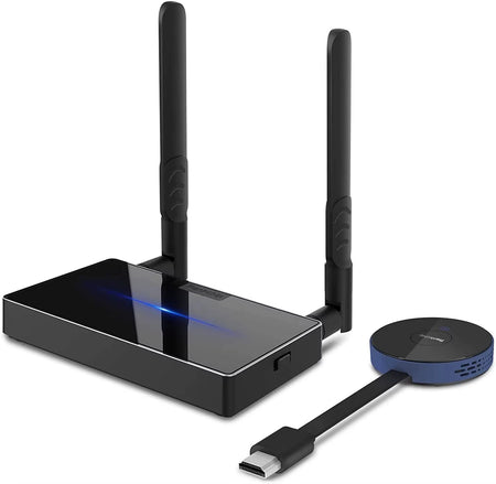 Wireless HDMI Video Transmitter and Receiver Kits 5G Wireless Mini Projector 4K for Home Plug and Play for Streaming Tv Stick Pc