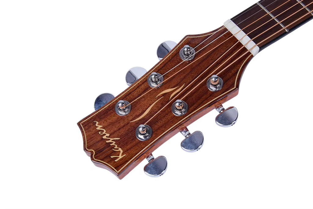 40Inch High Quality Acoustic Electric Guitar Solid Spruce Top Wood 