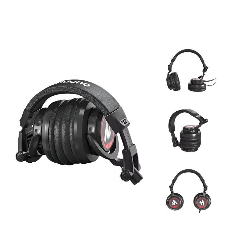 Monitor Headphones 50MM Drivers over Ear Studio Lightweight Foldable Headphones for Smartphone Computer Podcast