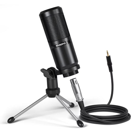 PM360TR Podcast Condenser Microphone for Computer, Laptop, Smart Phones, Recording and live streaming