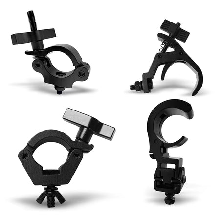 Durable Heavy Duty Aluminum Alloy Hooks Stage Light Hook&Safety Rope for LED Par Moving Head Beam Spot Light