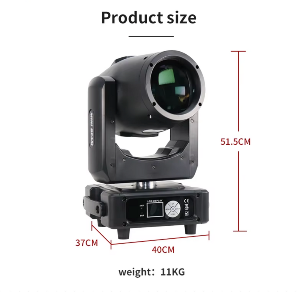 2Pcs 230W 7R Mini Moving Head Light with Option for Flight Case