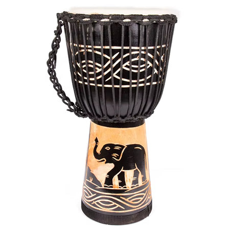 12'' Wooden Leather Djembe African Drum