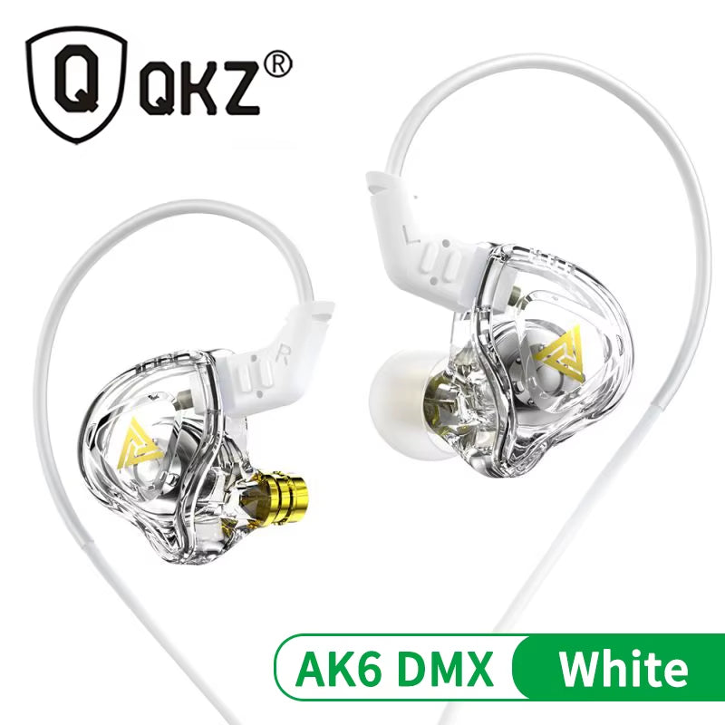 QKZ AK6-Ares Sports In-ear HIFI Wired Control Earphone with Mic with Noise Cancellation