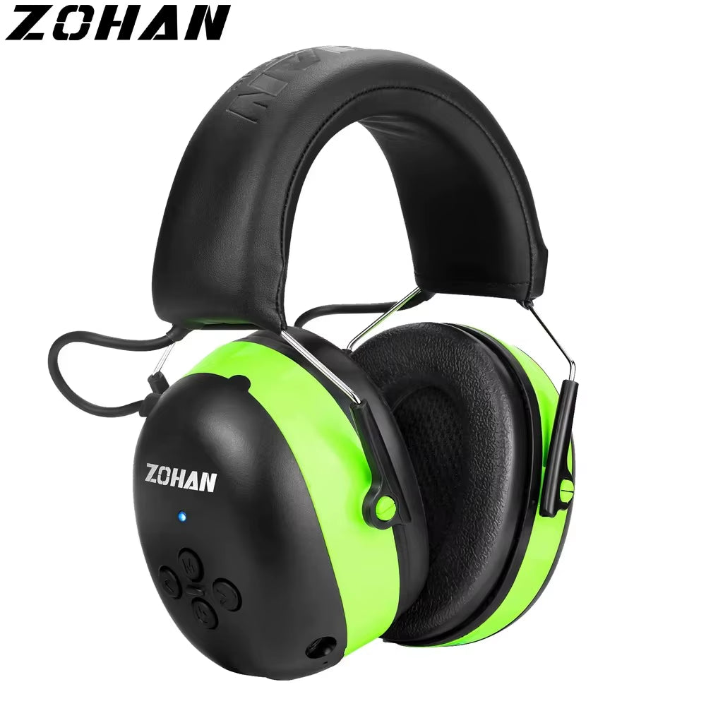 ZOHAN Hearing Protection Bluetooth Headphone Safety Noise Protector 