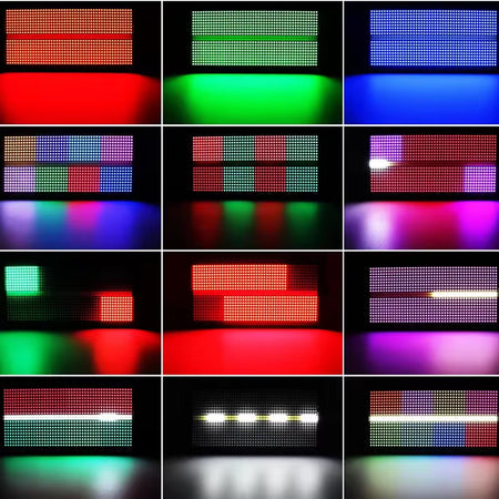 Dynamic Strobe & Wash 8+8 Segment RGBW LED Dmx512 Stage Light