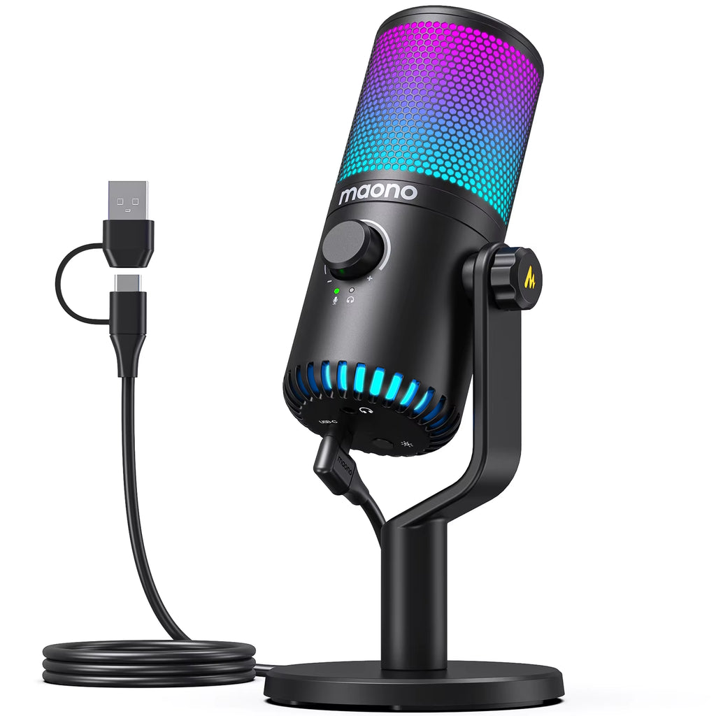 Maono DM30 Usb/Type-C Microphone for Phone PC, Podcasting, live Streaming and Gaming